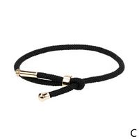 New Fashion Simple Zircon Letter Copper Gold-plated Bracelet Wholesale main image 6