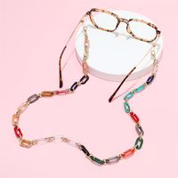 Retro Fashion Candy Color Acrylic Glasses Chain Mask Chain main image 2