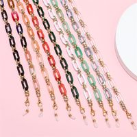 Retro Fashion Candy Color Acrylic Glasses Chain Mask Chain main image 3