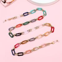 Retro Fashion Candy Color Acrylic Glasses Chain Mask Chain main image 4