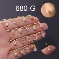 Nose Rings & Studs Fashion Geometric Copper Plating main image 2