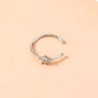 Fashion Star Copper Zircon Nose Ring Piercing Jewelry Wholesale main image 5