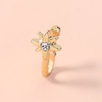 Retro Alloy Diamond U-shaped Golden Star Fake Nose Ring main image 2
