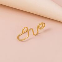 Wholesale Golden Stainless Steel Fake Nose Ring Hand-wound Piercing Nose Ornaments main image 3