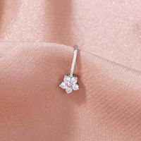 Fashion Copper Micro-inlaid Zircon Five-pointed Star Free Piercing Nose Clip main image 2