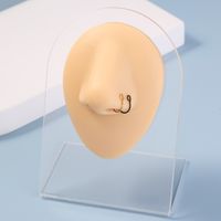 Fashion Stainless Steel Fake Nose Ring Classic Non-piercing Puncture Jewelry main image 3