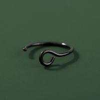 Stainless Steel Black Fake Nose Ring Nose Hook Nose Ornament main image 5