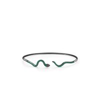 S925 Sterling Silver Fashion Snake-shaped Open Bracelet Jewelry sku image 1