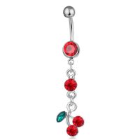 Fashion Fruit Rhinestone Belly Ring sku image 3