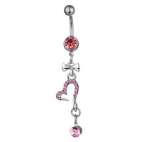Sexy Accessories Body Piercing Jewelry Bow Heart Pendant Navel Nail sku image 2