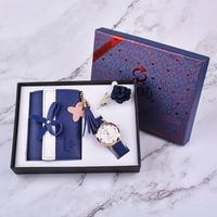 New Creative Fashion Flower Pearl Brooch Watch Wallet Set Mother's Day Gift sku image 2