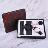 New Creative Fashion Flower Pearl Brooch Watch Wallet Set Mother's Day Gift sku image 3
