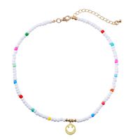 Fashion Cute Colorful Smiley Face Pendant Resin Collarbone Chain sku image 1