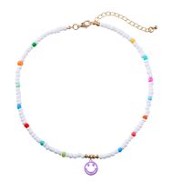 Fashion Cute Colorful Smiley Face Pendant Resin Collarbone Chain sku image 2