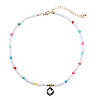 Fashion Cute Colorful Smiley Face Pendant Resin Collarbone Chain sku image 3