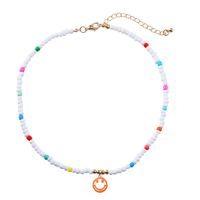 Fashion Cute Colorful Smiley Face Pendant Resin Collarbone Chain sku image 7