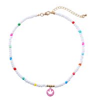 Fashion Cute Colorful Smiley Face Pendant Resin Collarbone Chain sku image 8