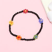 Joyería Simple Arroz Grano Flor Acrílico Pequeña Flor Pulsera Con Cuentas sku image 3