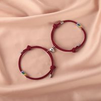 Nouveaux Bracelets De Couple Colorés En Acier Inoxydable Avec Aimant En Forme De Coeur sku image 9