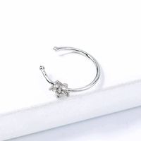Fashion Star Copper Zircon Nose Ring Piercing Jewelry Wholesale sku image 1