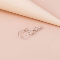 Fake Piercing Nose Nails U Shaped Stainless Steel Nose Rings sku image 1