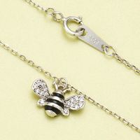 Fashion 925 Silver Bee Pendant Necklace main image 3