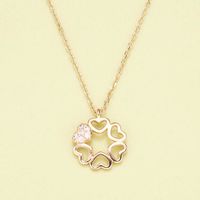 Fashion Simple Heart-shaped 925 Silver Necklace sku image 1