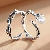 New Fashion Rose Bud Ring Female Retro Copper Open Ring main image 3