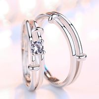 Simple Men And Women Couple Copper Ring Accessories Wholesale main image 3