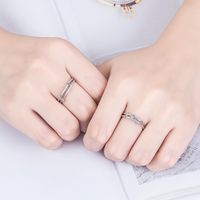 Simple Men And Women Couple Copper Ring Accessories Wholesale main image 5