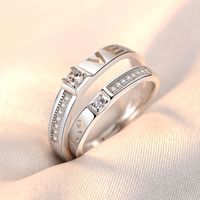 Couple Men And Women Concentric Couples Copper Rings Jewelry Wholesale main image 5