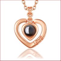 New Copper Creative 100 Languages I Love You Pendant Without Chain main image 5