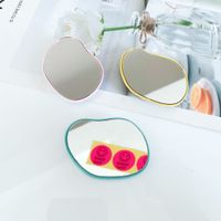 Color Edge Special-shaped Makeup Mirror Telescopic Airbag Bracket Folding main image 5