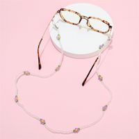 Transparent Rice Beads Flower Glasses Anti-lost Hanging Mask Rope main image 1