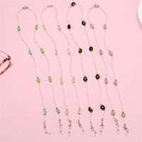 Transparent Rice Beads Flower Glasses Anti-lost Hanging Mask Rope main image 3