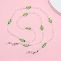 Transparent Rice Beads Flower Glasses Anti-lost Hanging Mask Rope main image 5