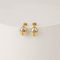 New Brass Gold-plated 14k Real Gold Fashion Copper Earrings main image 1