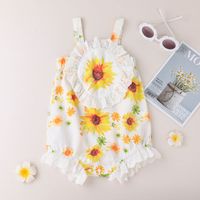 Cute Children's Clothing Rompers Chrysanthemum Print Jumpsuit main image 1