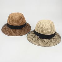 Fashion Straw Hat Lace Hat Simple Foldable Sun Hat main image 3