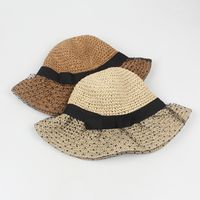 Fashion Straw Hat Lace Hat Simple Foldable Sun Hat main image 4