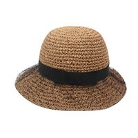 Fashion Straw Hat Lace Hat Simple Foldable Sun Hat main image 6