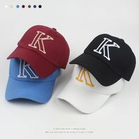 Fashion Peaked Cap Three-dimensional Embroidery K Letter Casual Sun Hat main image 1