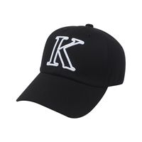 Fashion Peaked Cap Three-dimensional Embroidery K Letter Casual Sun Hat main image 6