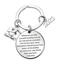 Graduation Gift Stainless Steel Letter Keychain Jewelry main image 1