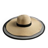 Fashion Hat Sunshade Big Brim Straw Hat Simple Beach Hat main image 6