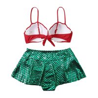 Swimsuit Female Triangle Split Fish Scale Printing Large Size Woman main image 6