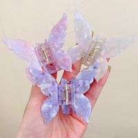 Marble Pattern Gradient Color Butterfly Catch Clip Shark Clip main image 4