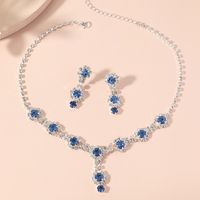 Fashion Bride Necklace Earrings Set Simple Alloy Jewelry main image 3