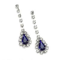 Fashion Water Drop Pendant Jewelry Simple Alloy Necklace Earrings Set main image 5