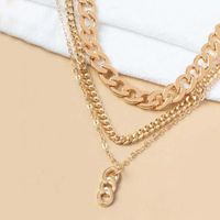 Simple Alloy Necklace Hip-hop Thick Stitching Multi-layer Clavicle Chain main image 4
